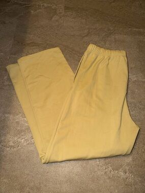 Men's Yellow Fleece Joggers Sweatpants